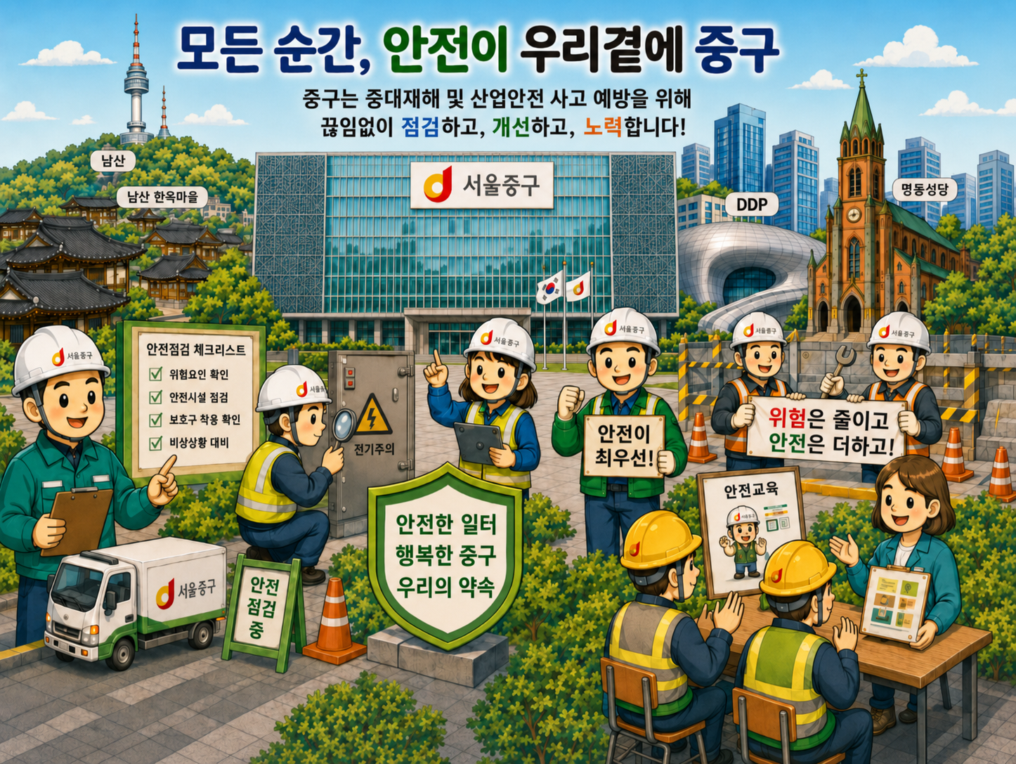 서울 중구 중대재해 및 산업안전 예방 안내